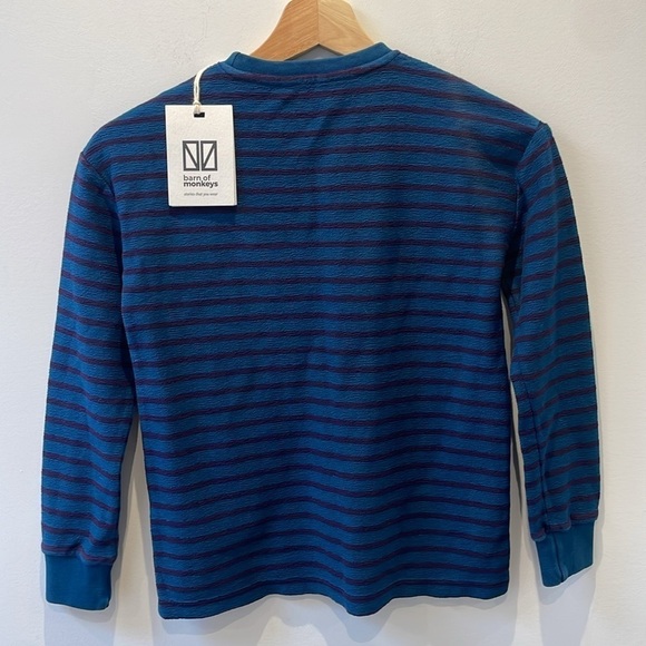 Barn of monkeys NWT REFLECTION LONG SLEEVE striped sweater pullover kids size 8 - Picture 6 of 12
